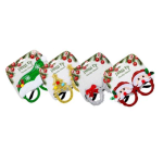 Christmas Dress-Up Glass, 16 assorted Christmas Dress-Up Glass, 16 assorted